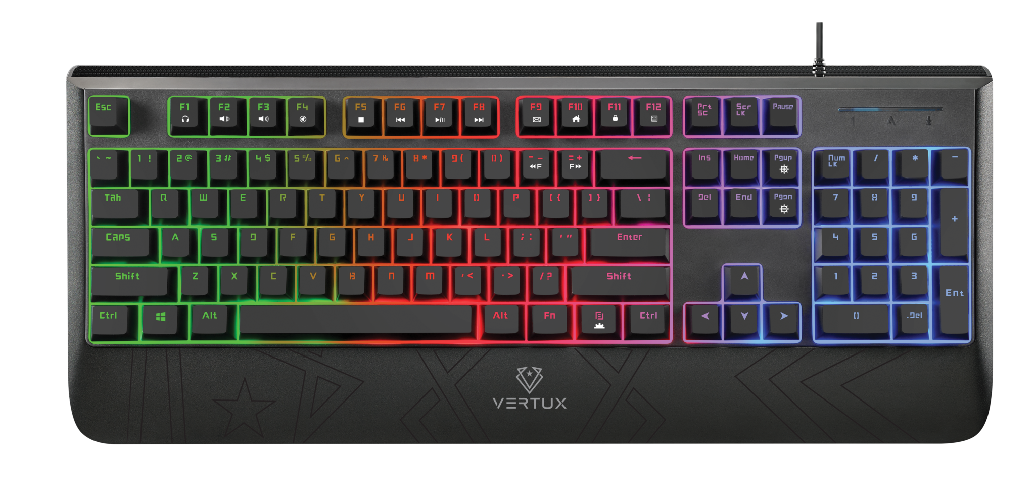 Vertux RaidKey Gaming Keyboard MX Cherry Blue - Nooh Information Technology