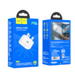 Hoco C91B single port PD20W fast charge charger For UK Plug